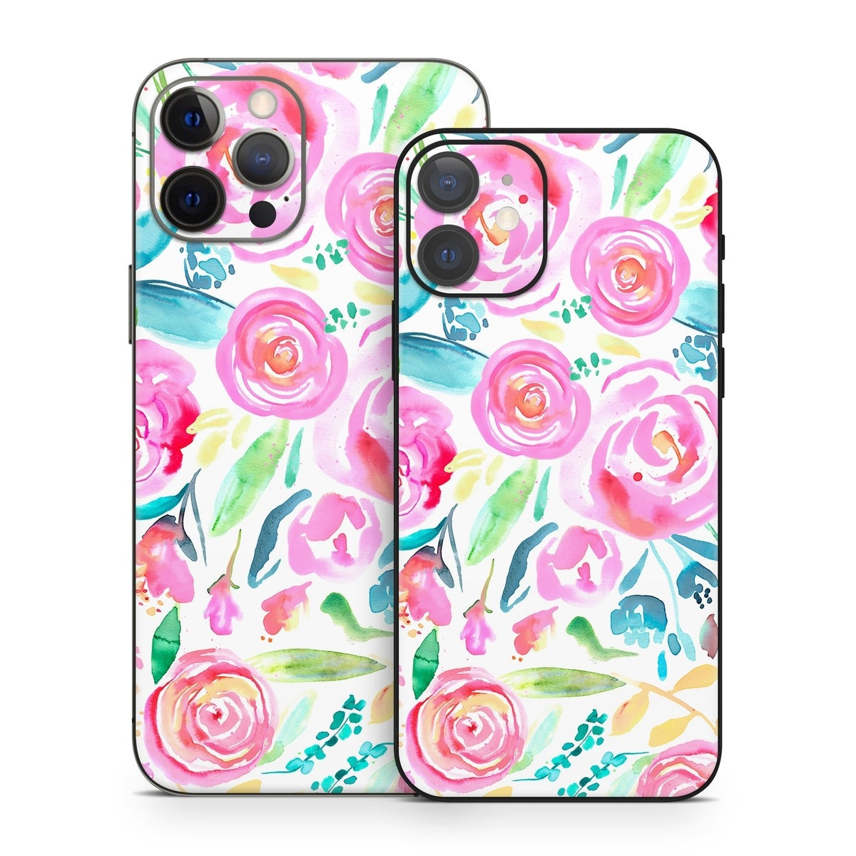 Watercolor Roses - Apple iPhone 12 Skin
