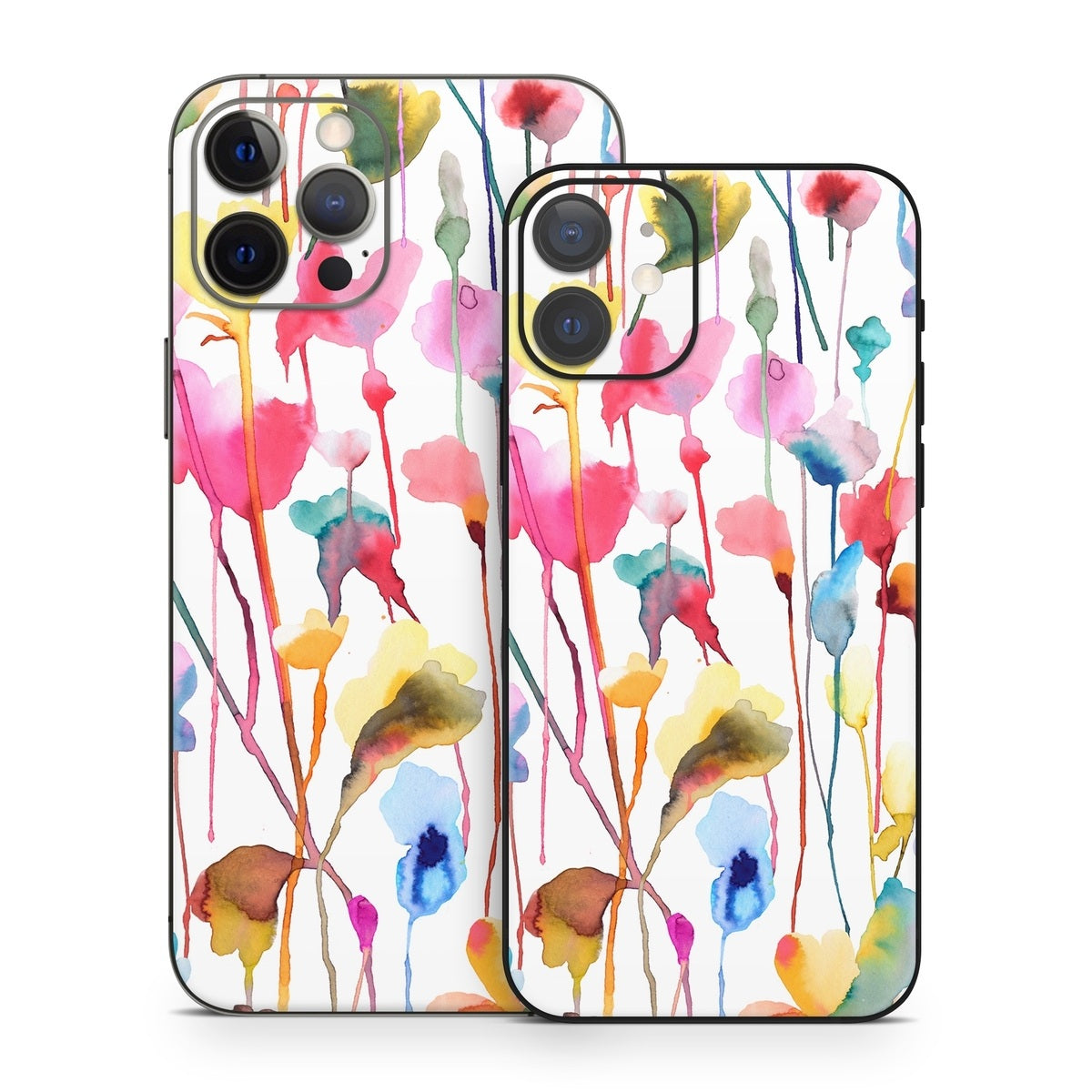 Watercolor Wild Flowers - Apple iPhone 12 Skin