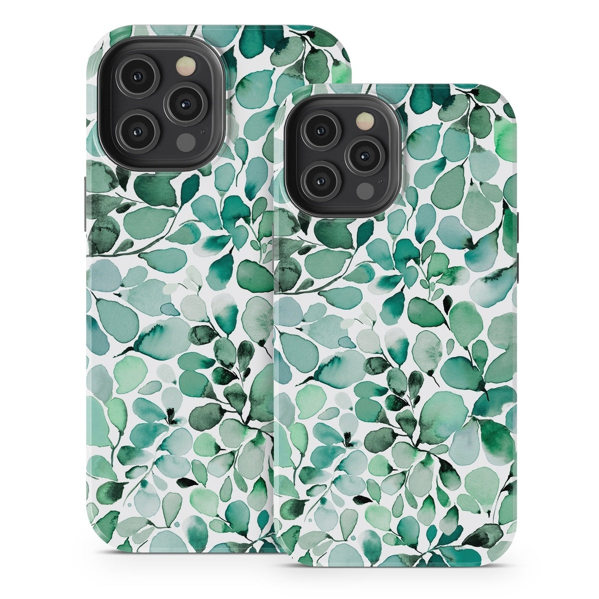 Watercolor Eucalyptus Leaves - Apple iPhone 12 Tough Case