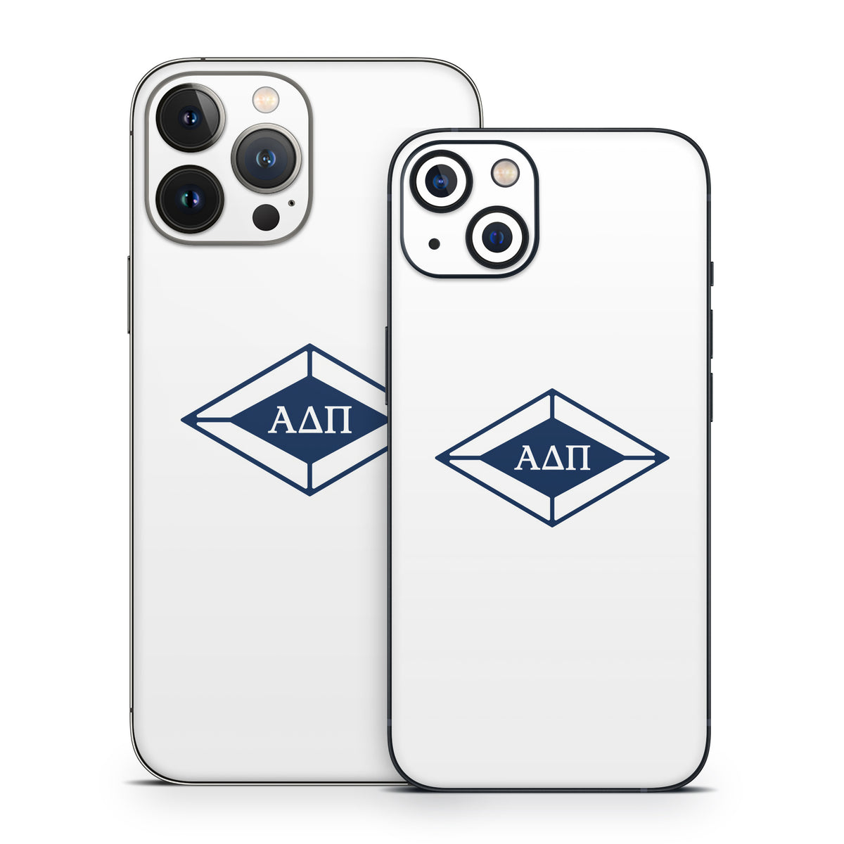 Alpha Delta Pi Diamond Letters White - Apple iPhone 13 Skin