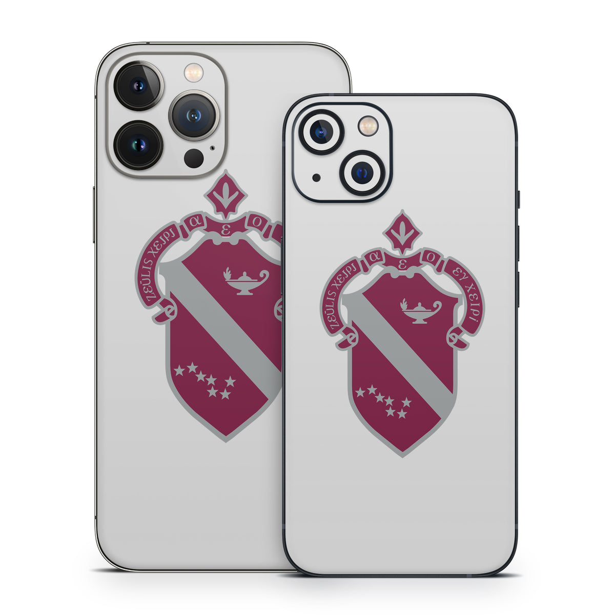 Alpha Phi Crest Silver - Apple iPhone 13 Skin