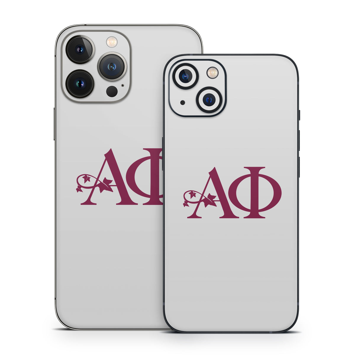 Alpha Phi Greek Letters Silver - Apple iPhone 13 Skin