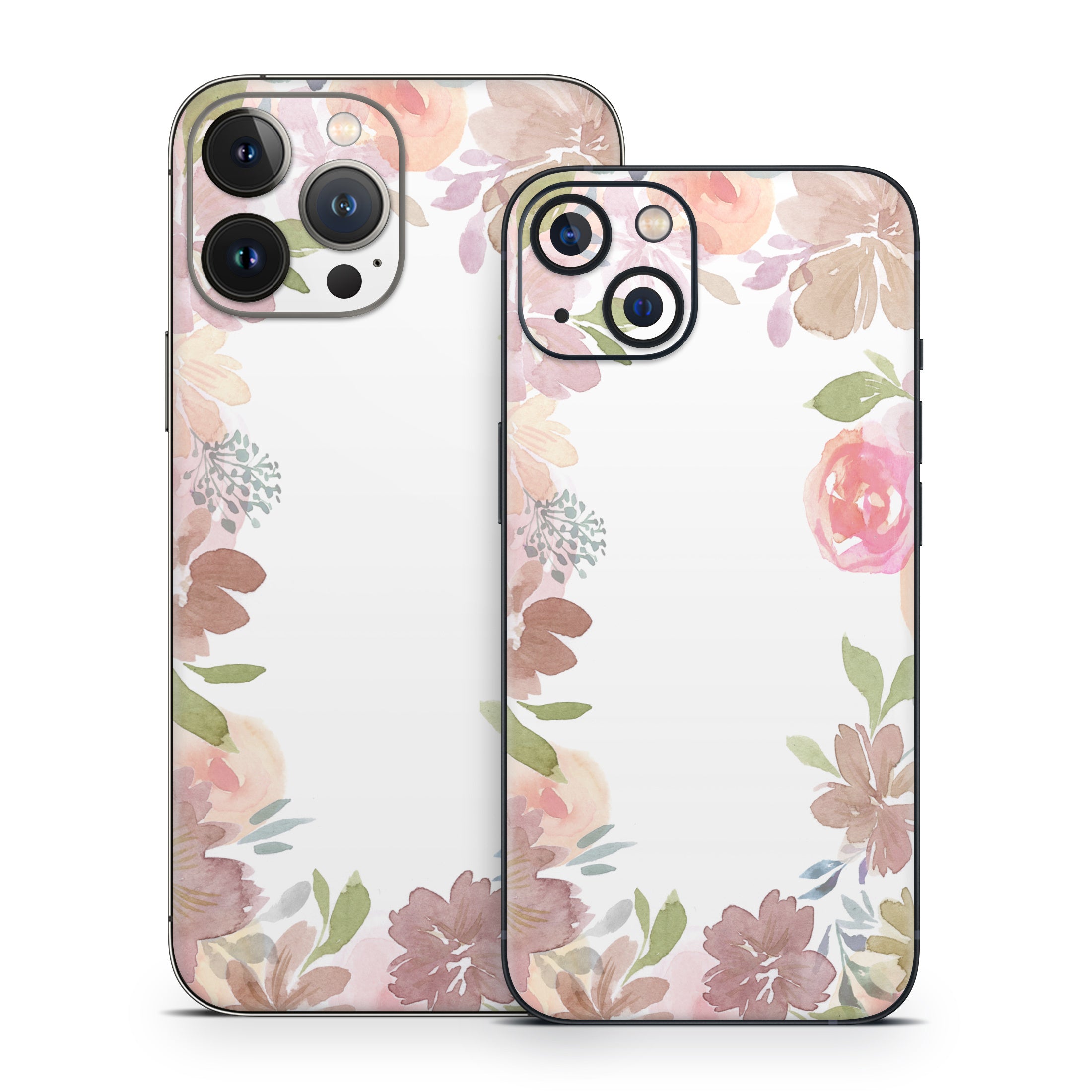 Blush Flower Frame - Apple iPhone 13 Skin