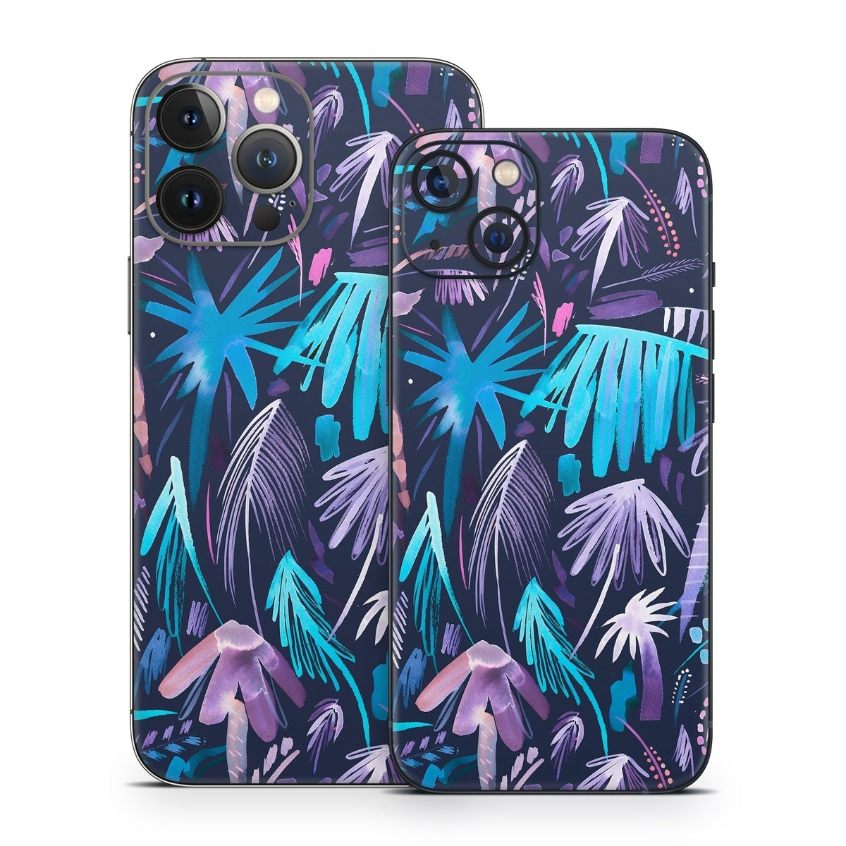 Brushstroke Palms - Apple iPhone 13 Skin
