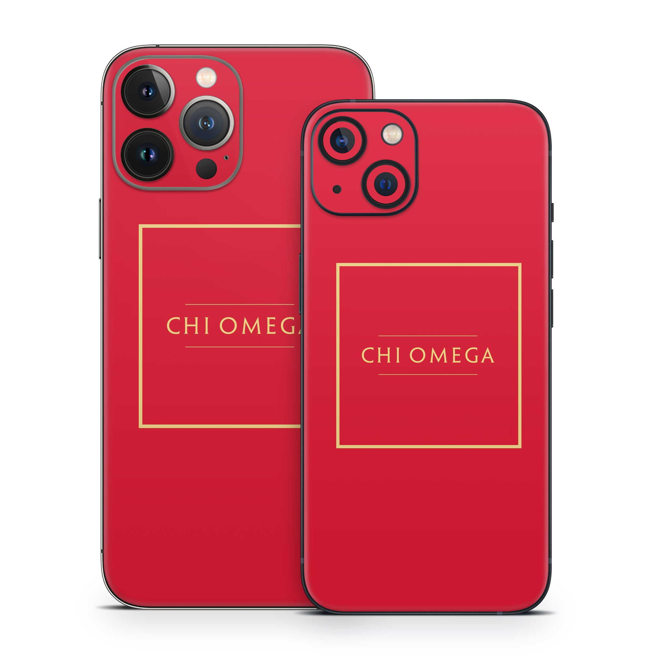 Chi Omega Cardinal with Border - Apple iPhone 13 Skin