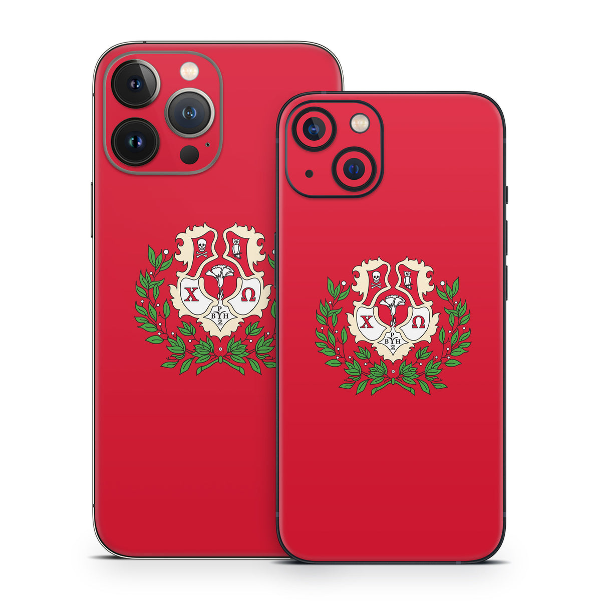 Chi Omega Crest Cardinal - Apple iPhone 13 Skin