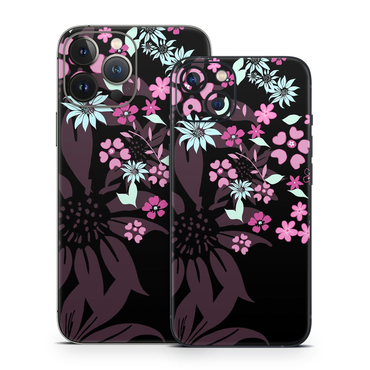 Dark Flowers - Apple iPhone 13 Skin