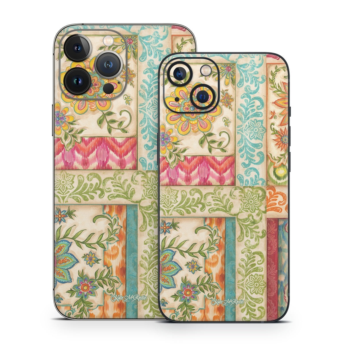 Ikat Floral - Apple iPhone 13 Skin