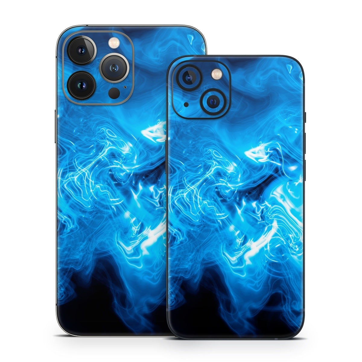 Blue Quantum Waves - Apple iPhone 13 Skin