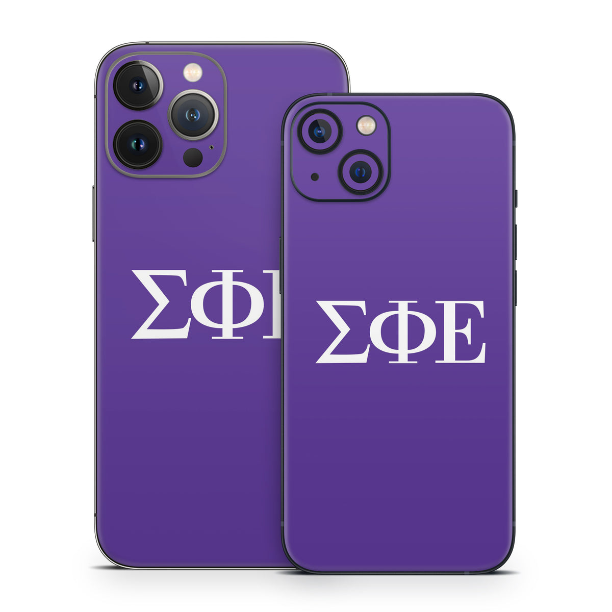 Sigma Phi Epsilon Greek Letters Purple - Apple iPhone 13 Skin