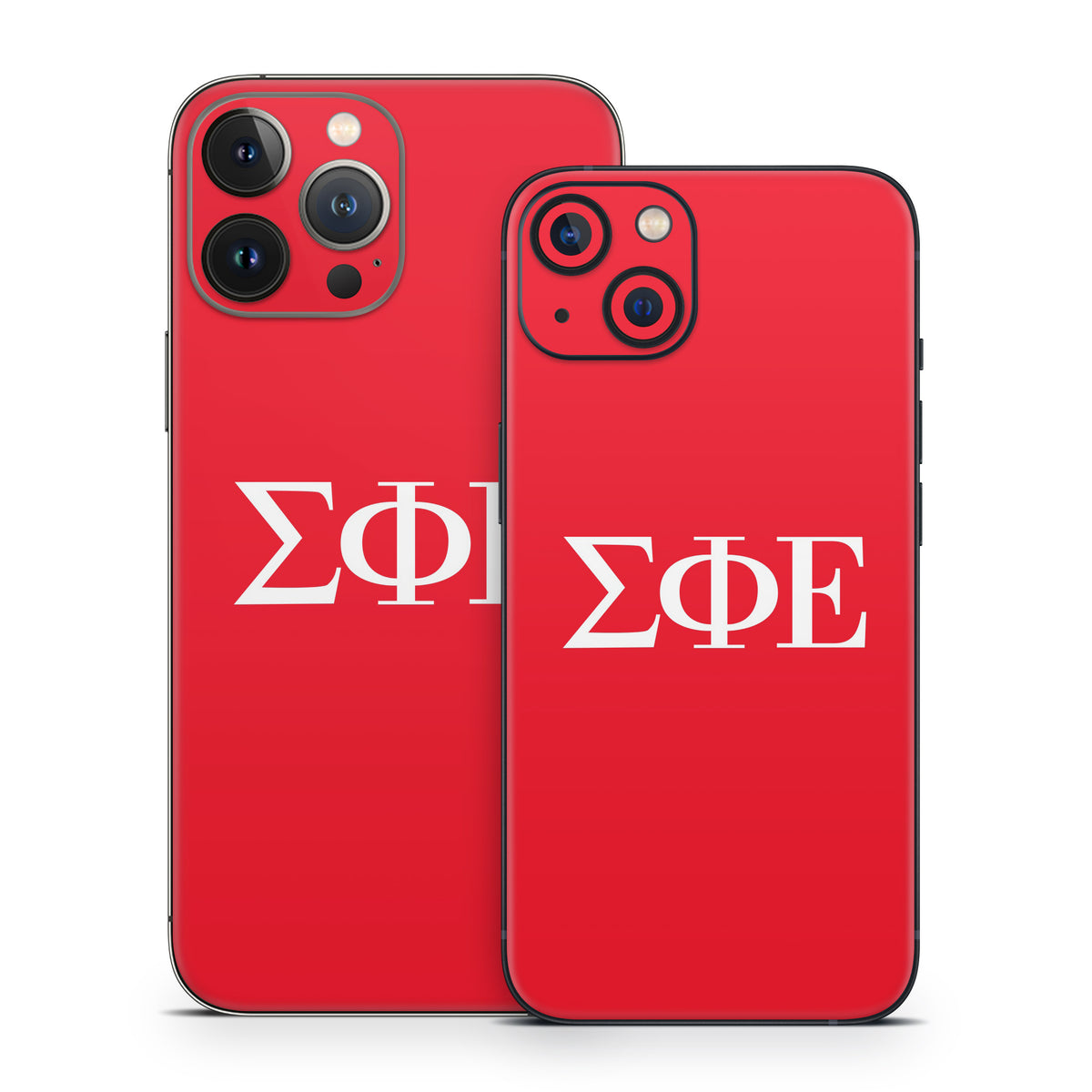 Sigma Phi Epsilon Greek Letters Red - Apple iPhone 13 Skin