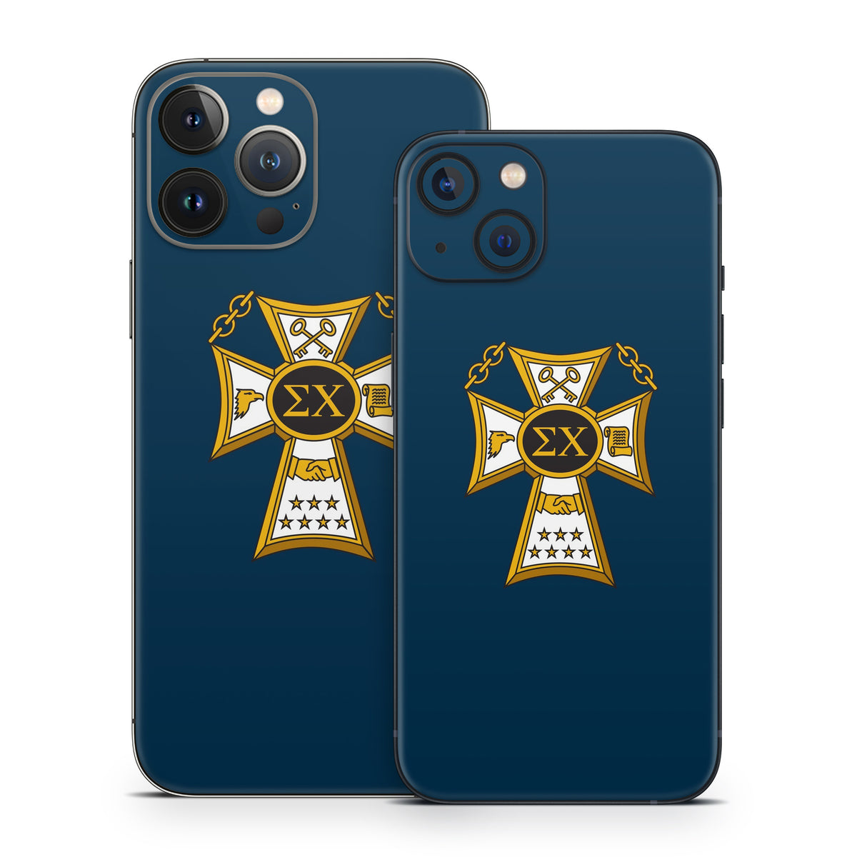 Sigma Chi Badge Navy - Apple iPhone 13 Skin