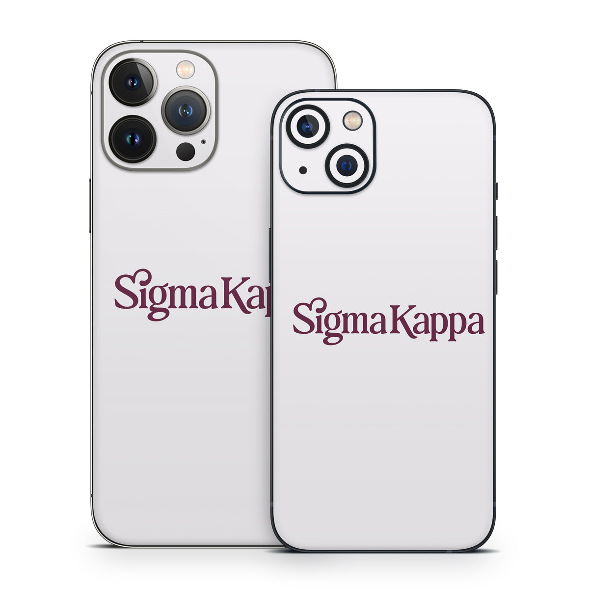 Sigma Kappa Primary Logo Mary Maroon on Dove Love - Apple iPhone 13 Skin