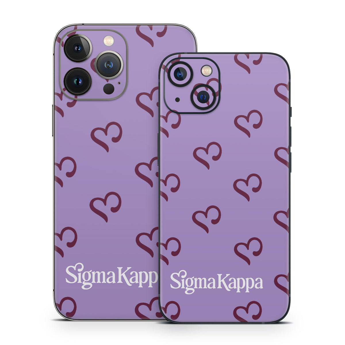Sigma Kappa Hearts Pattern - Apple iPhone 13 Skin