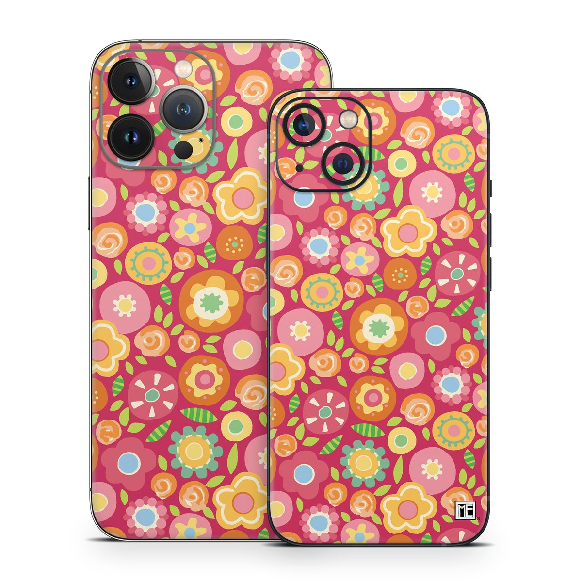 Flowers Squished - Apple iPhone 13 Skin