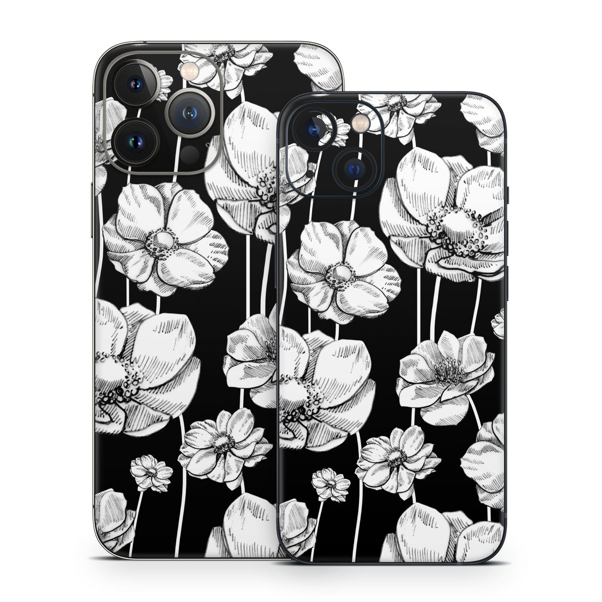 Striped Blooms - Apple iPhone 13 Skin