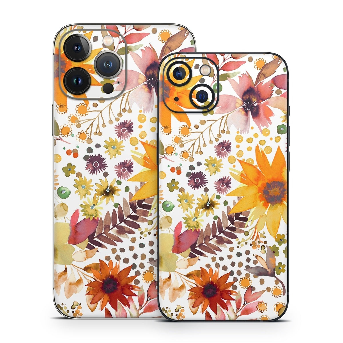 Summer Watercolor Sunflowers - Apple iPhone 13 Skin