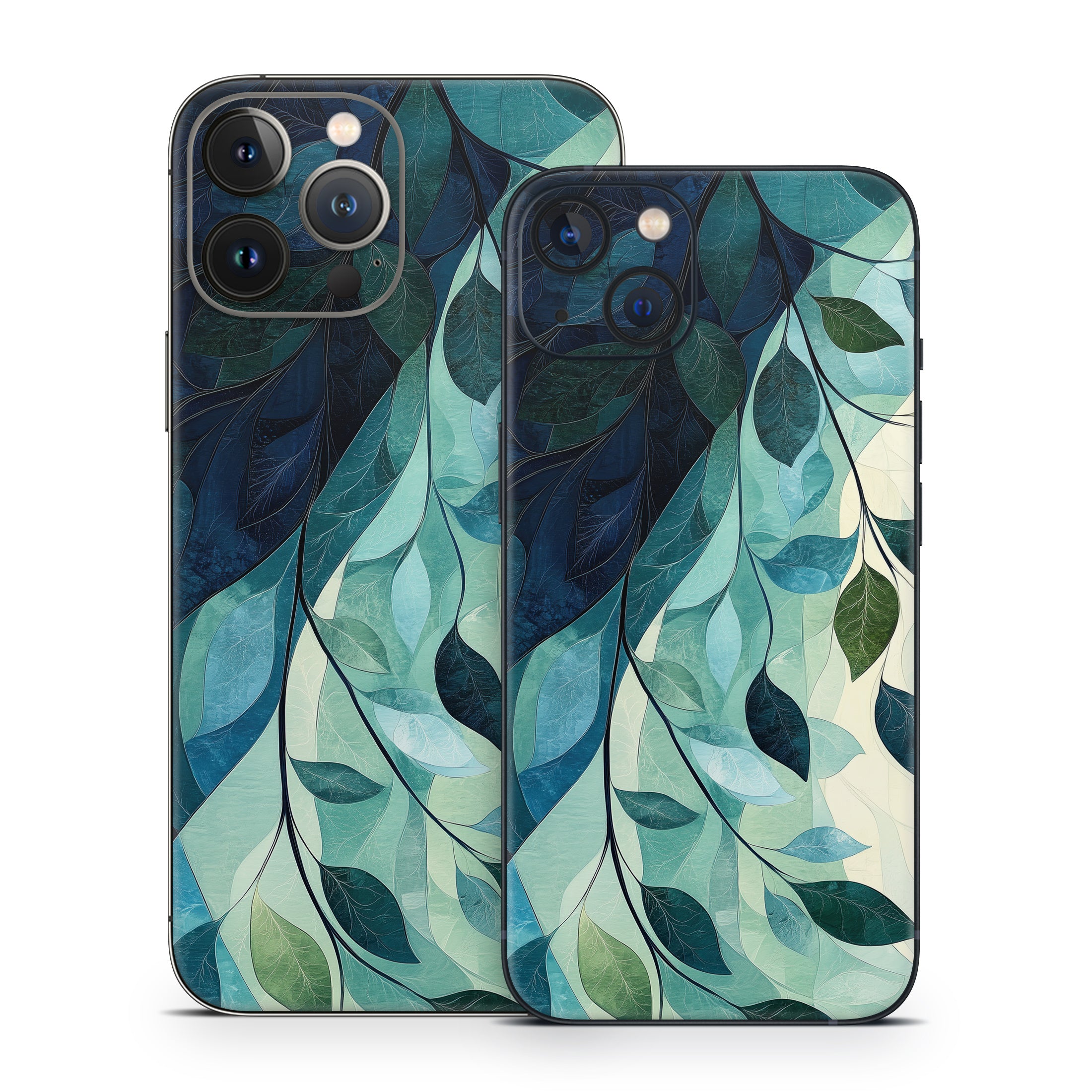 Teal and Indigo - Apple iPhone 13 Skin