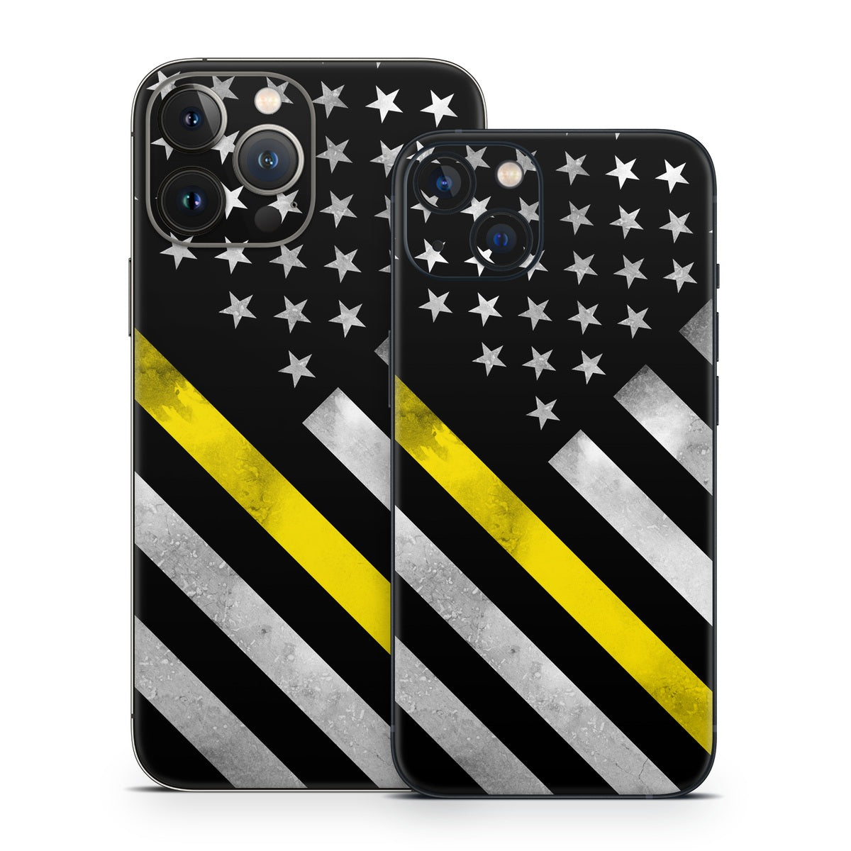 Thin Yellow Line Hero - Apple iPhone 13 Skin