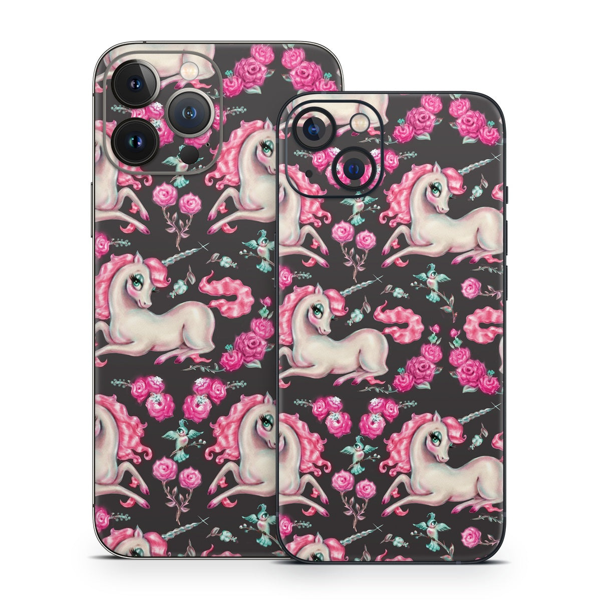 Unicorns and Roses - Apple iPhone 13 Skin