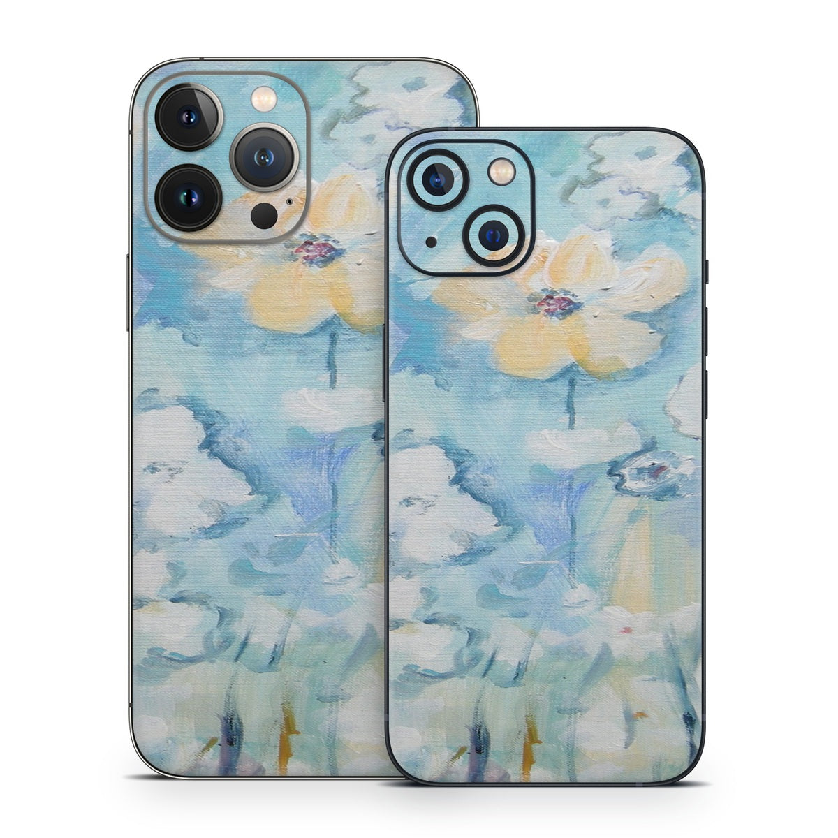 White & Blue - Apple iPhone 13 Skin