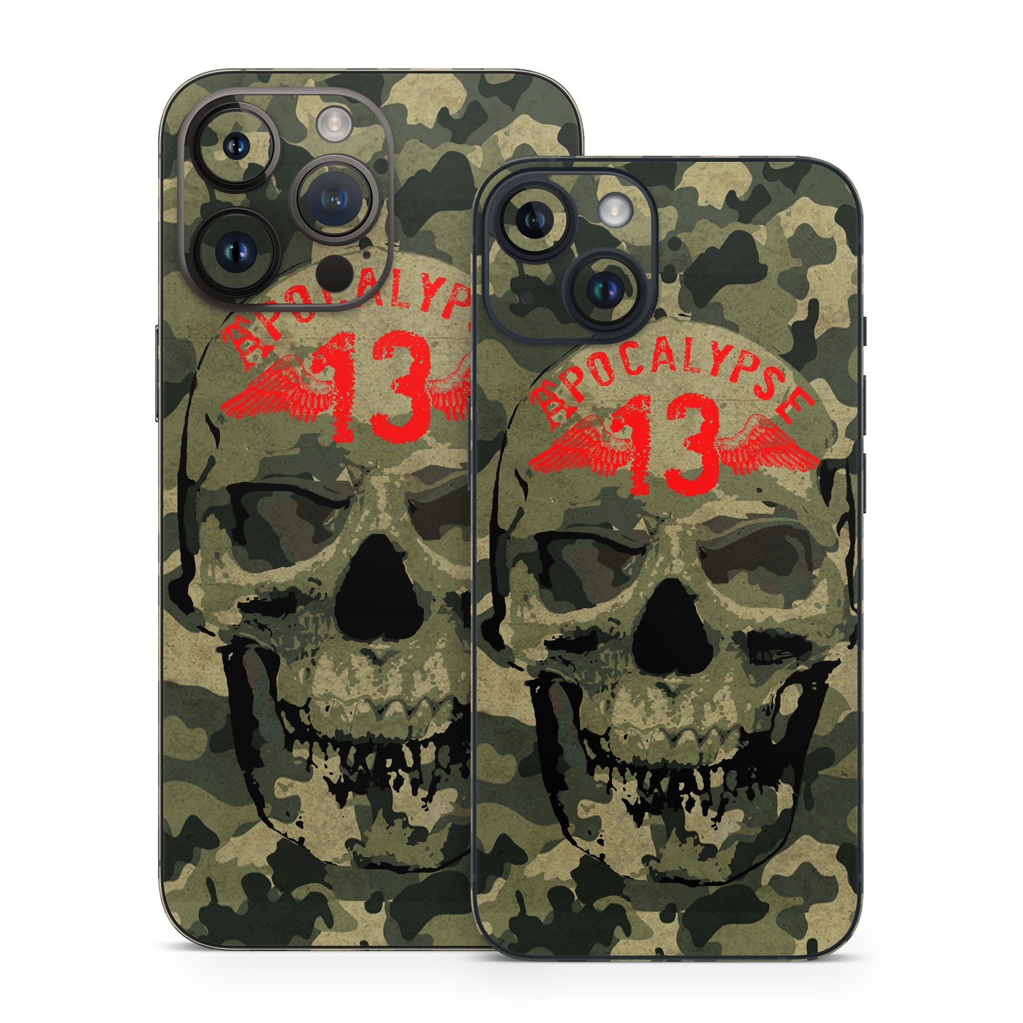 Camo Skull - Apple iPhone 14 Skin