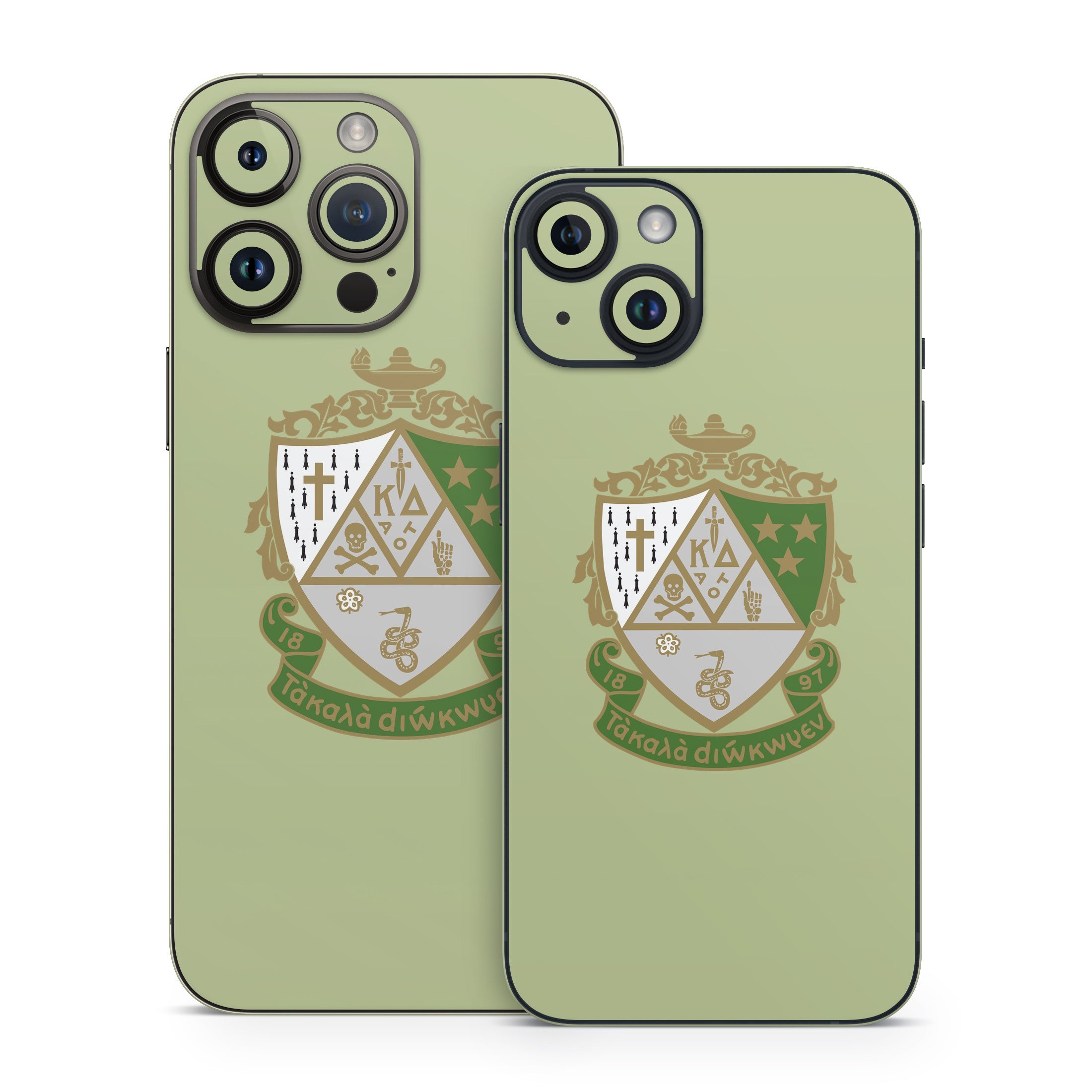 Kappa Delta Crest Light Olive - Apple iPhone 14 Skin