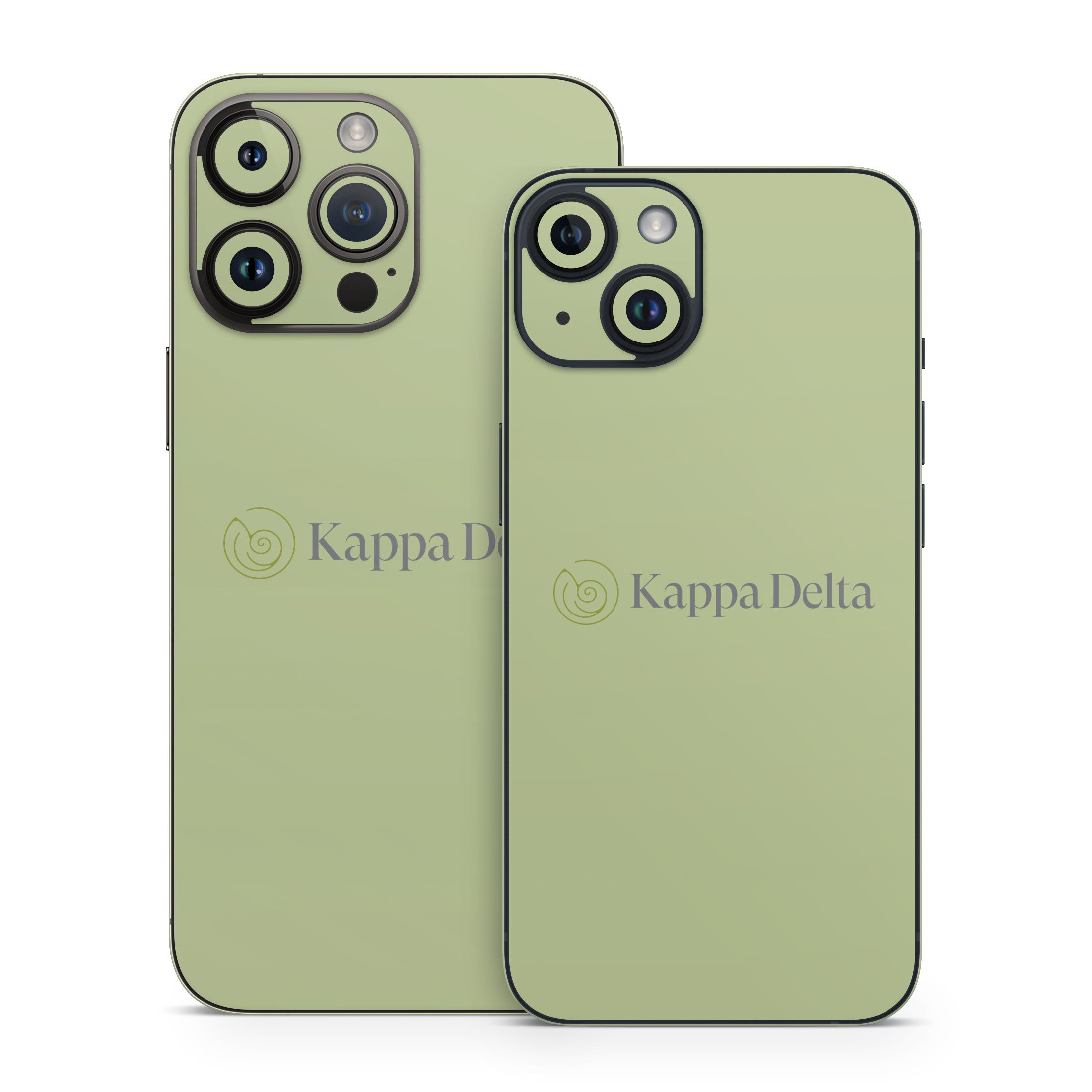 Kappa Delta Secondary Logo Light Olive - Apple iPhone 14 Skin