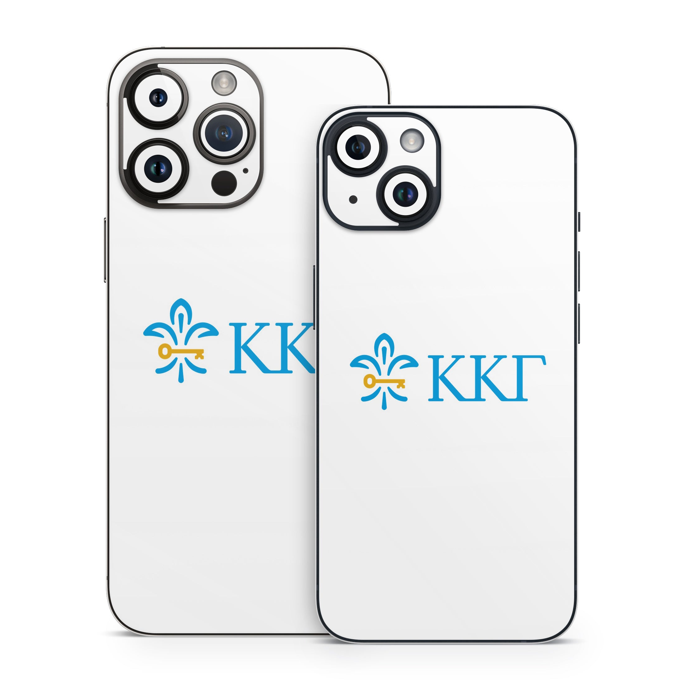 Kappa Kappa Gamma Letterkey Horizontal White - Apple iPhone 14 Skin