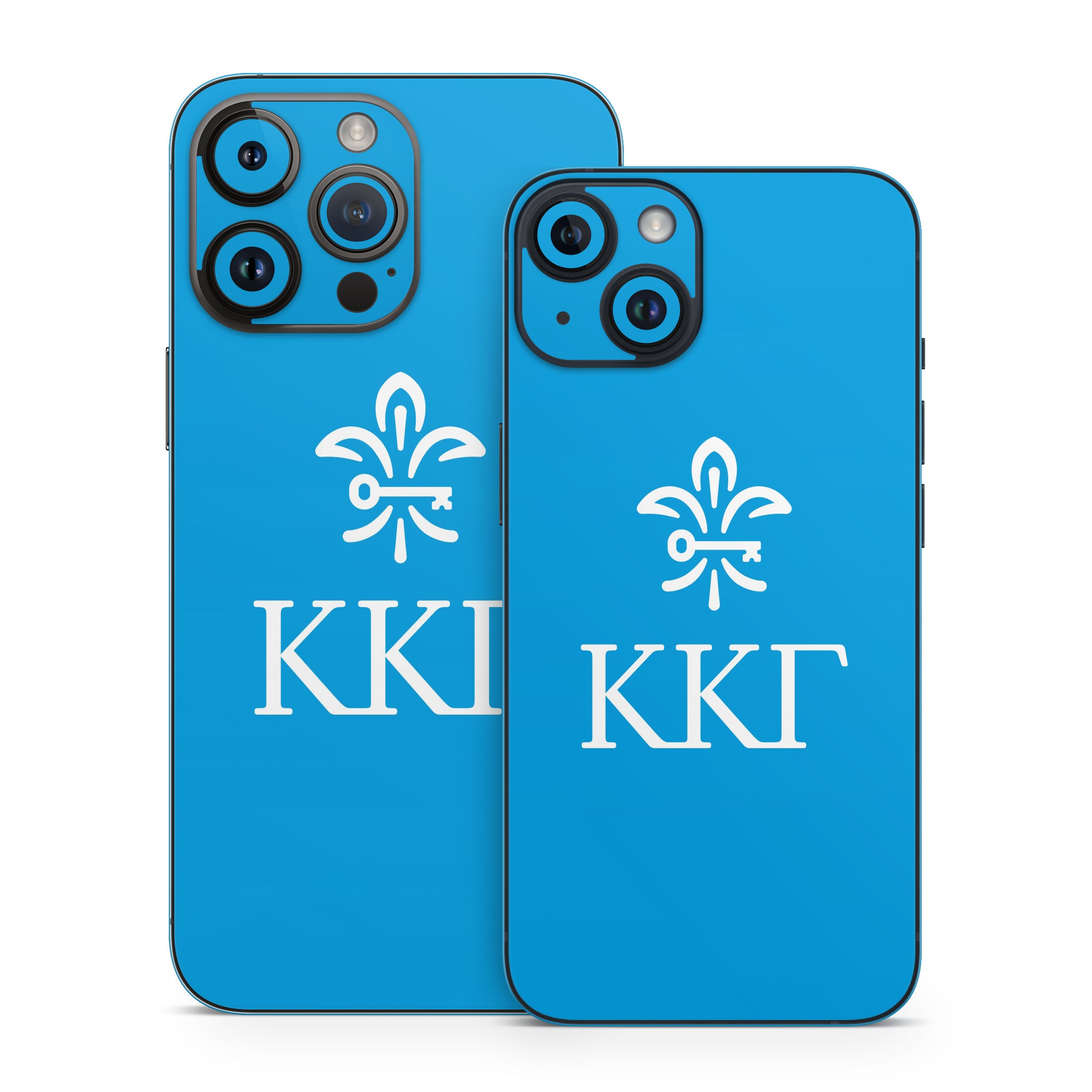 Kappa Kappa Gamma Letterkey Vertical Gamma Blue - Apple iPhone 14 Skin
