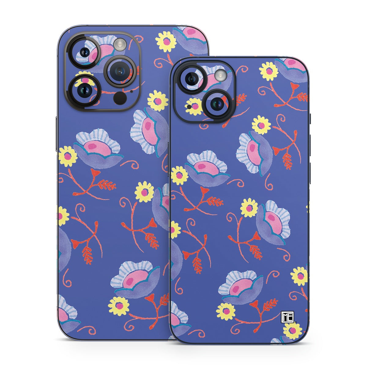 Purple Flowers - Apple iPhone 14 Skin