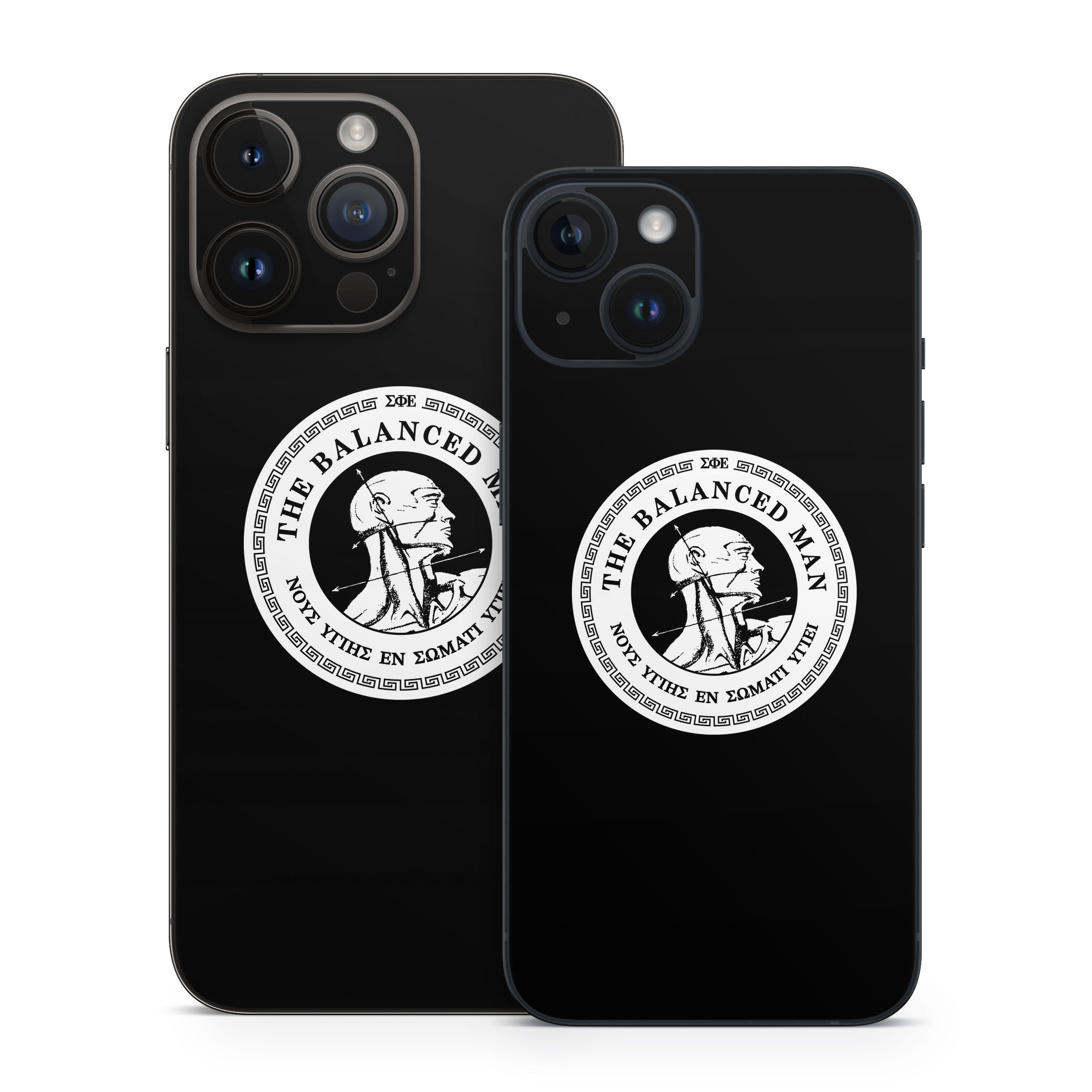 Sigma Phi Epsilon Balanced Man Black - Apple iPhone 14 Skin