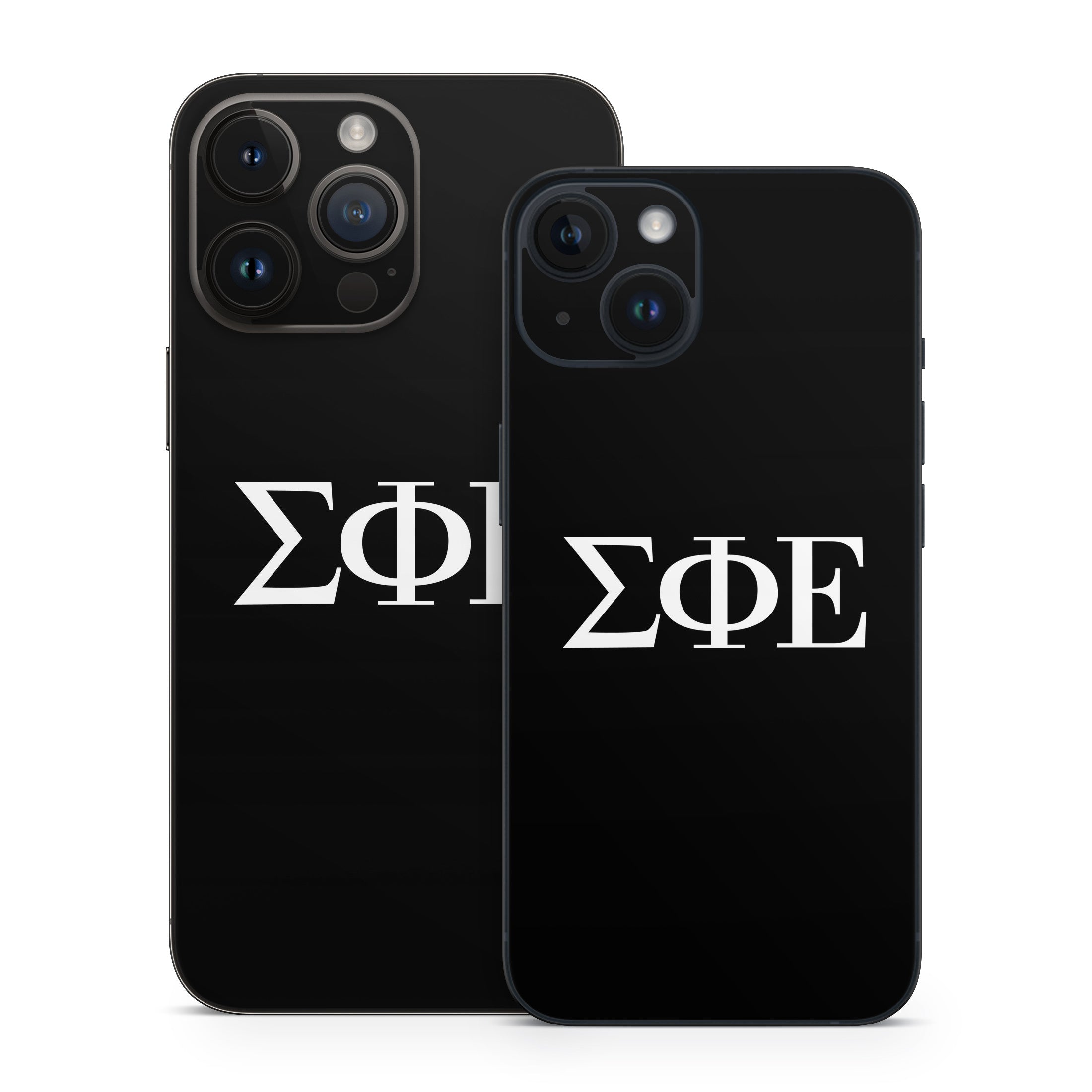Sigma Phi Epsilon Greek Letters Black - Apple iPhone 14 Skin