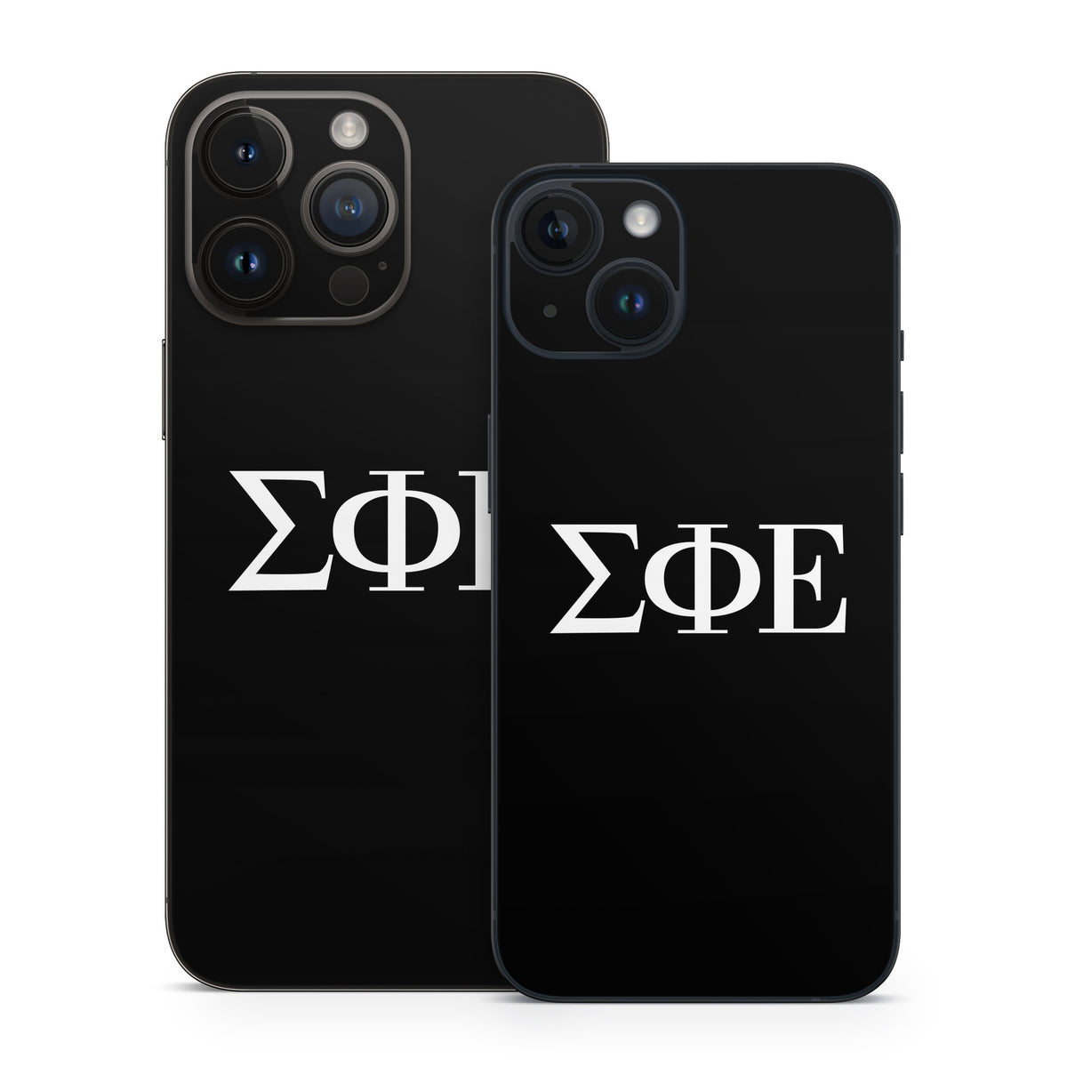 Sigma Phi Epsilon Greek Letters Black - Apple iPhone 14 Skin
