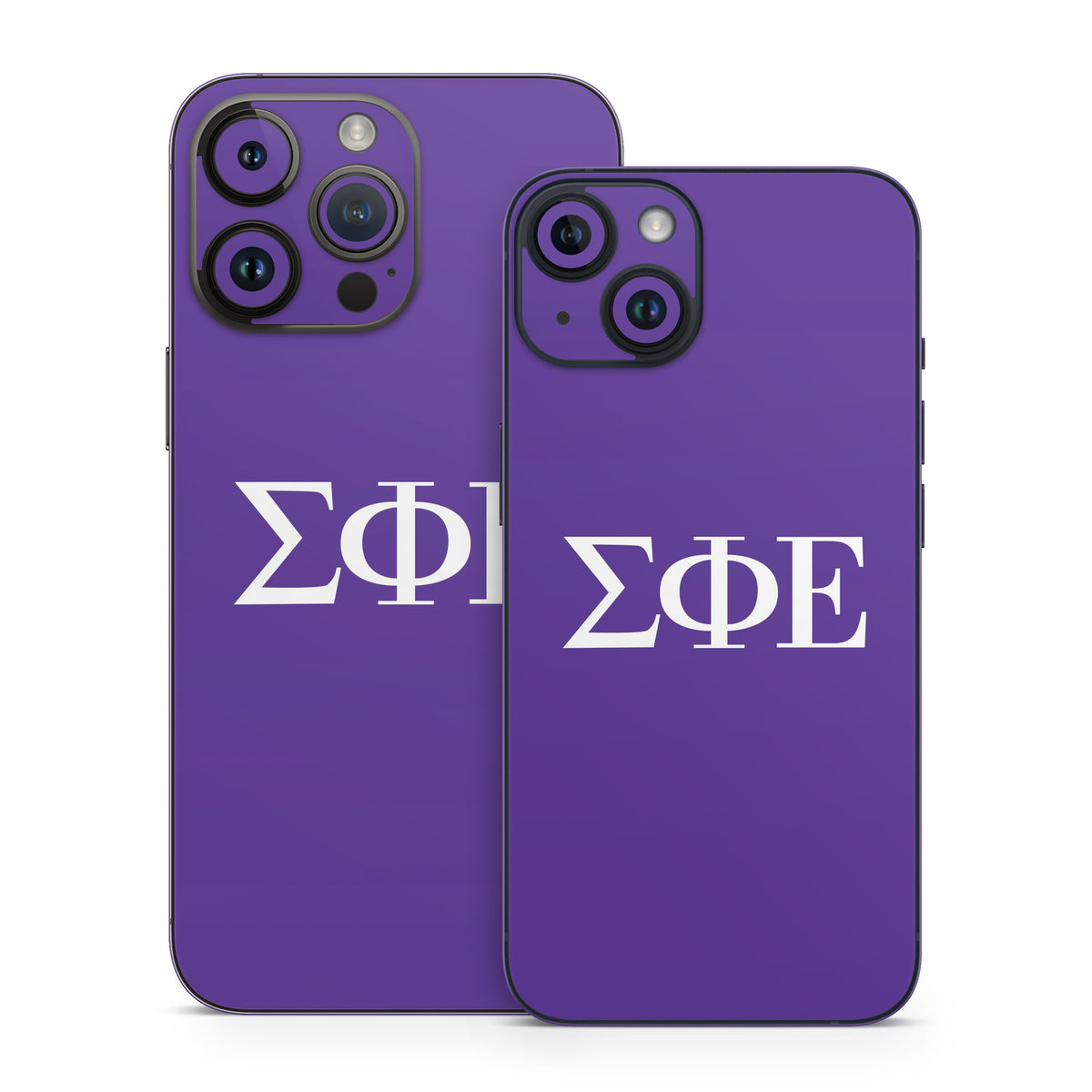 Sigma Phi Epsilon Greek Letters Purple - Apple iPhone 14 Skin