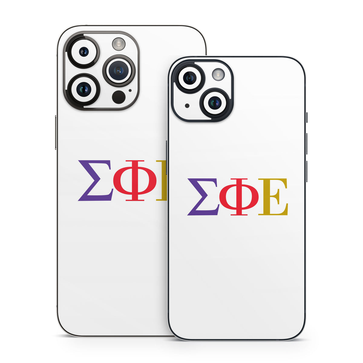 Sigma Phi Epsilon Greek Letters White - Apple iPhone 14 Skin