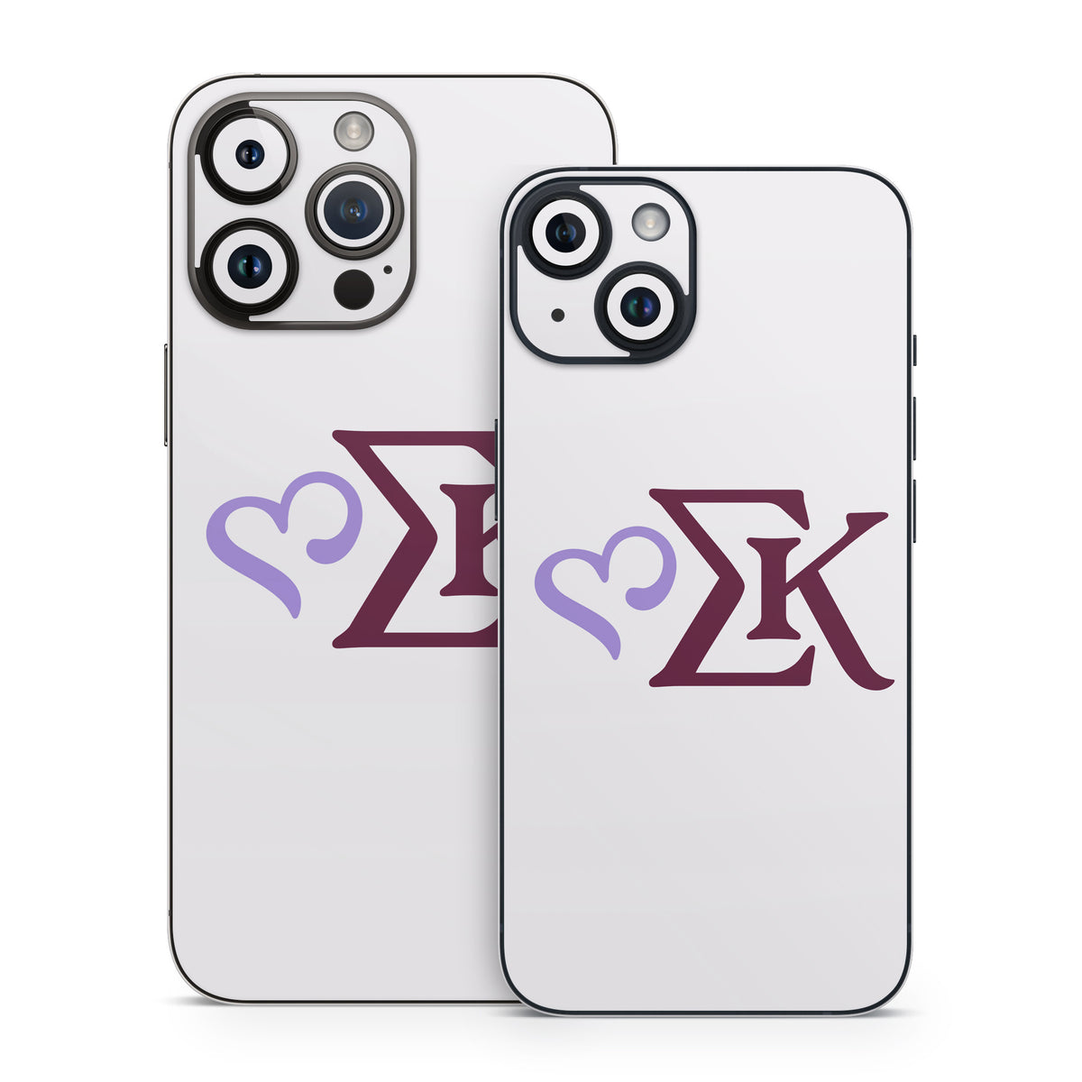 Sigma Kappa Greek Letters Two Color on Dove Love - Apple iPhone 14 Skin