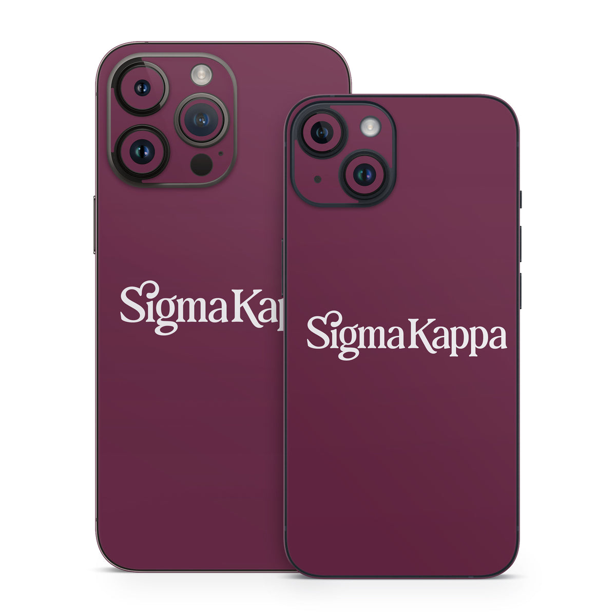 Sigma Kappa Primary Logo Dove Love on Mary Maroon - Apple iPhone 14 Skin