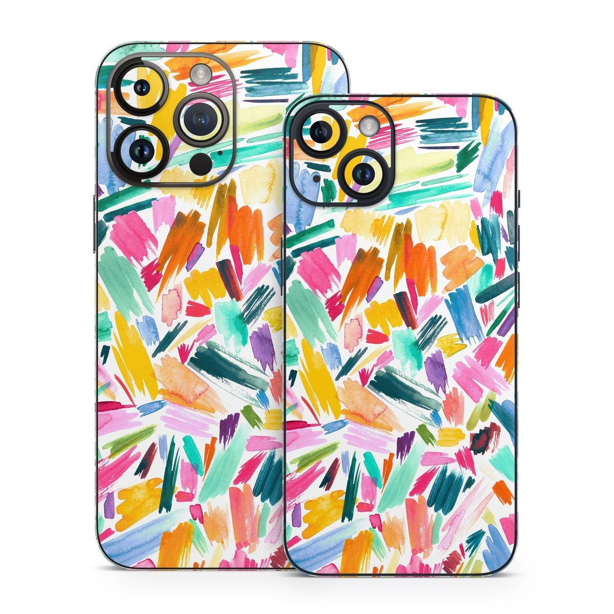 Watercolor Colorful Brushstrokes - Apple iPhone 14 Skin