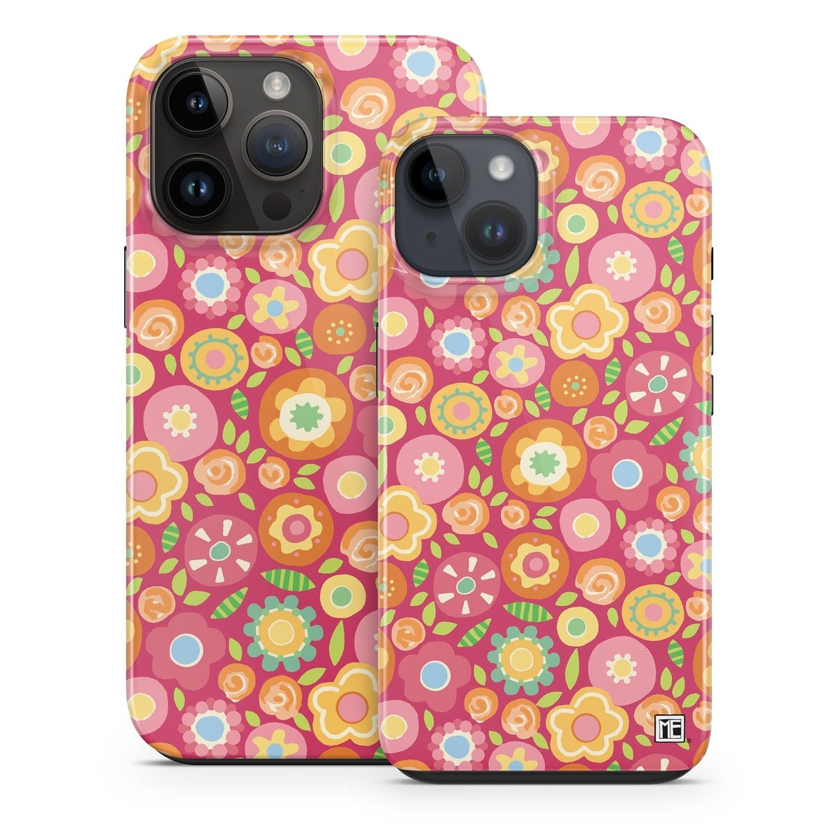 Flowers Squished - Apple iPhone 14 Tough Case