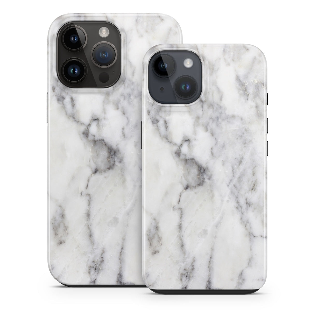 White Marble - Apple iPhone 14 Tough Case