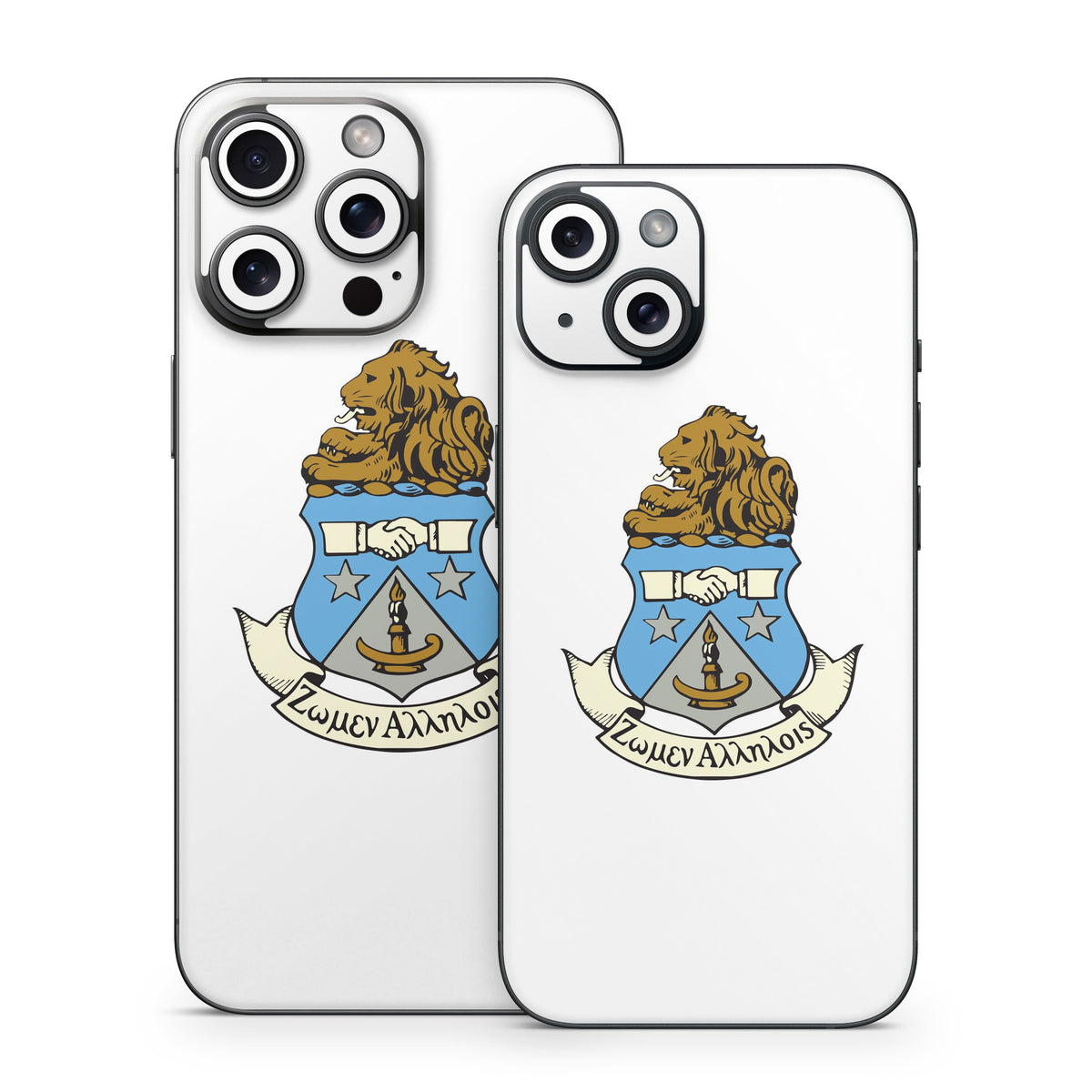 Alpha Delta Pi Crest White - Apple iPhone 15 Skin