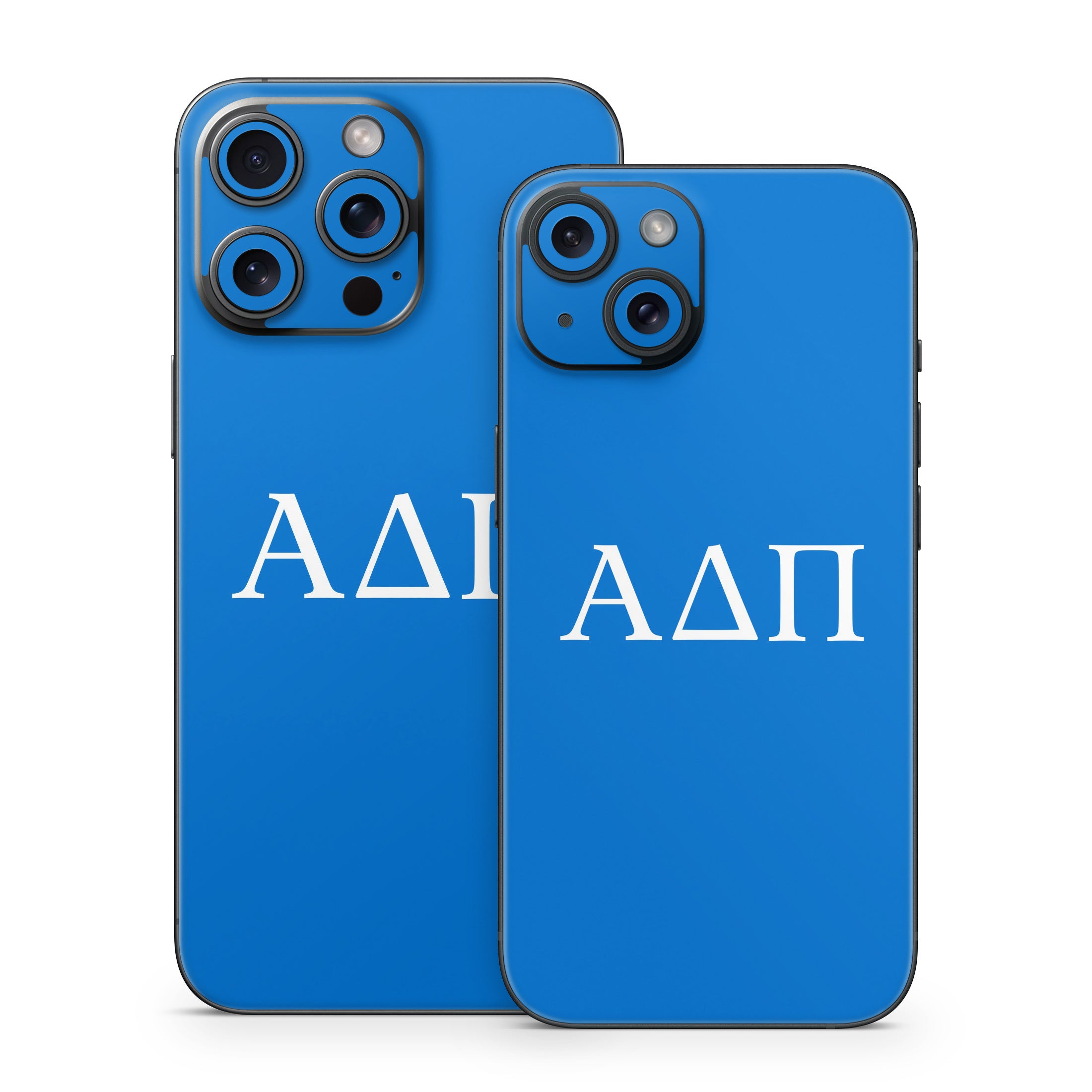 Alpha Delta Pi Greek Letters Azure - Apple iPhone 15 Skin