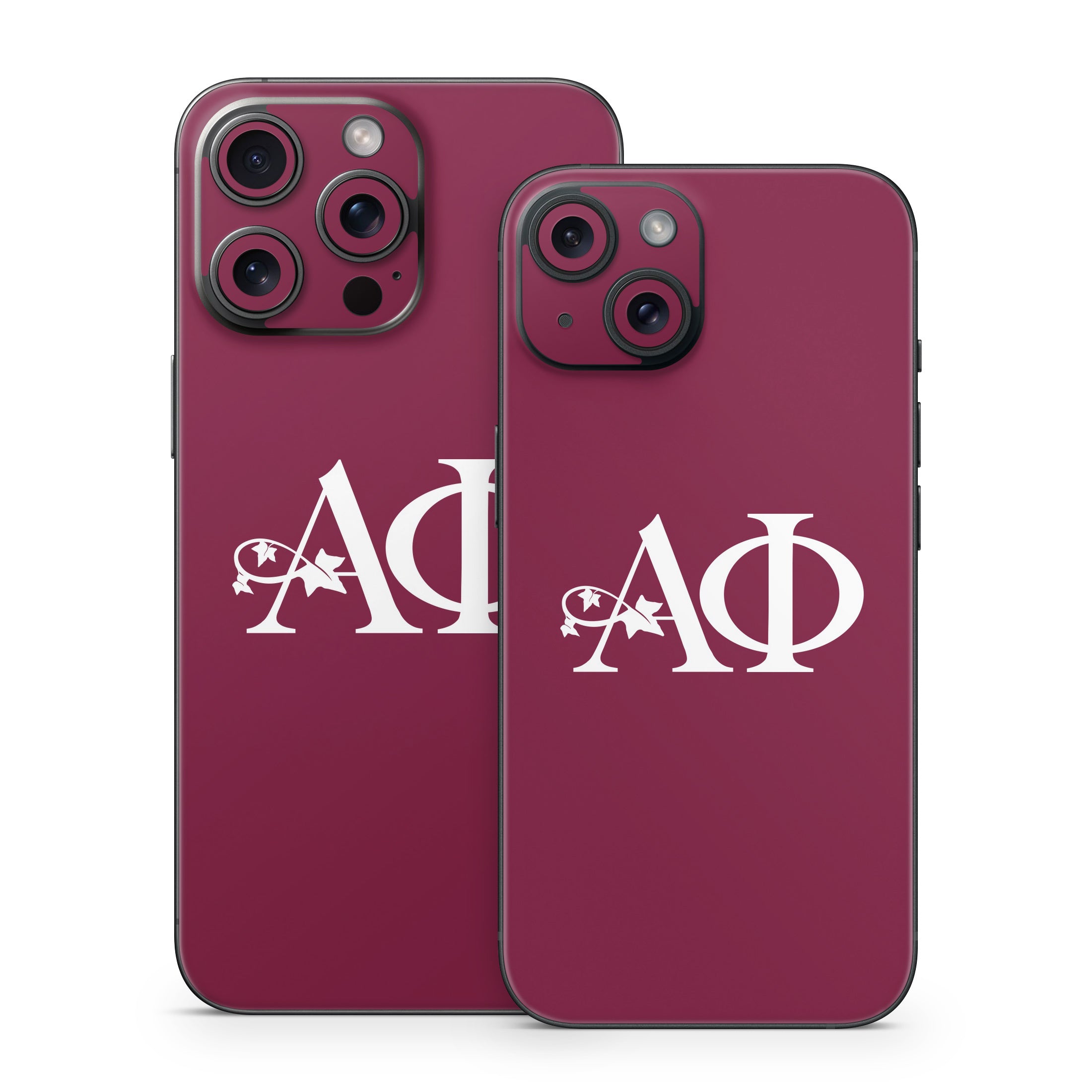 Alpha Phi Greek Letters Bordeaux - Apple iPhone 15 Skin