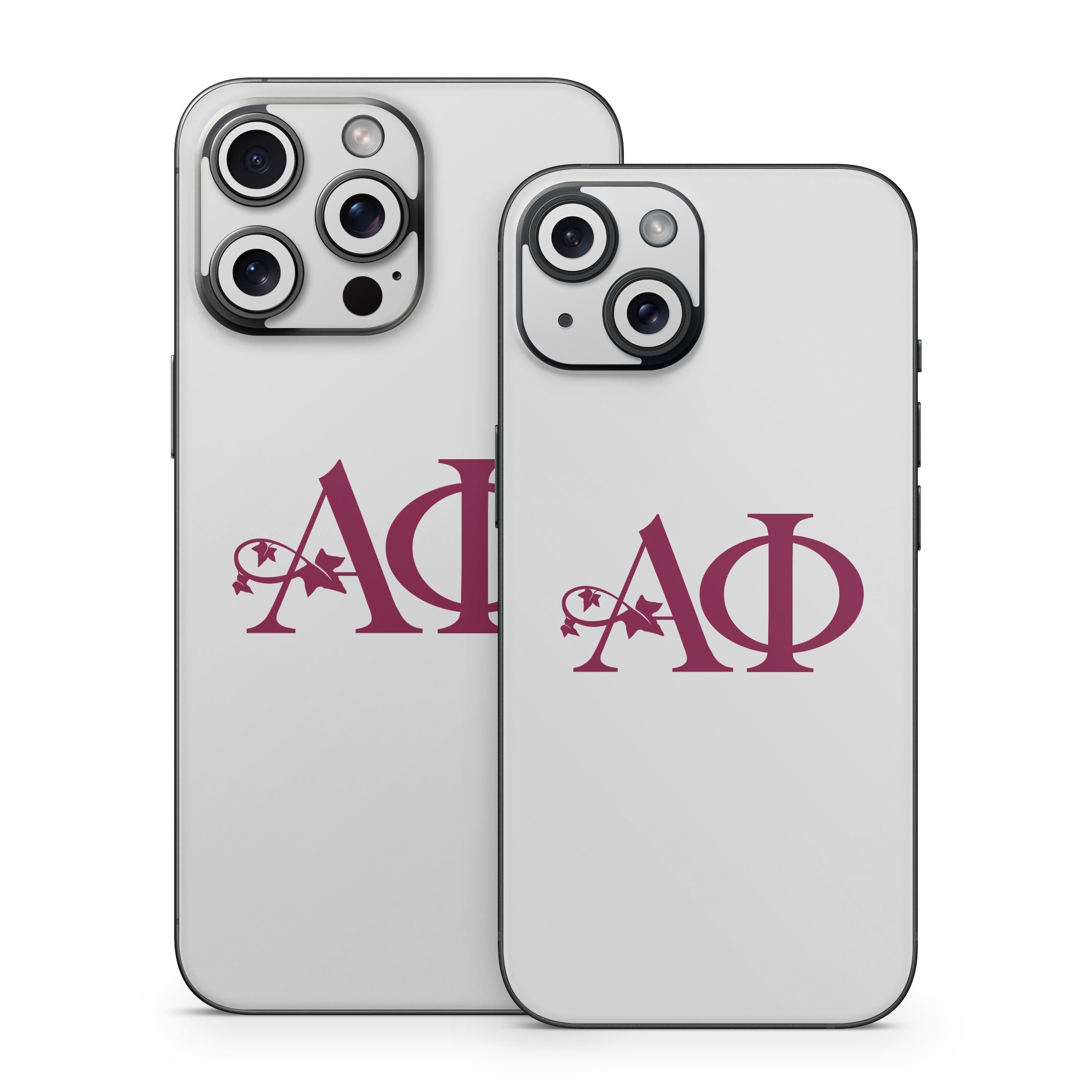 Alpha Phi Greek Letters Silver - Apple iPhone 15 Skin