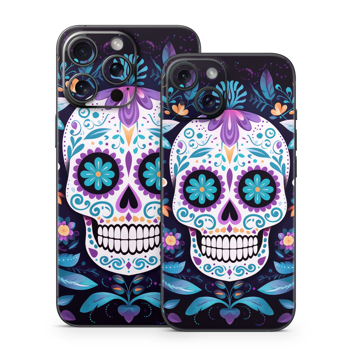 Calavera Azul - Apple iPhone 15 Skin