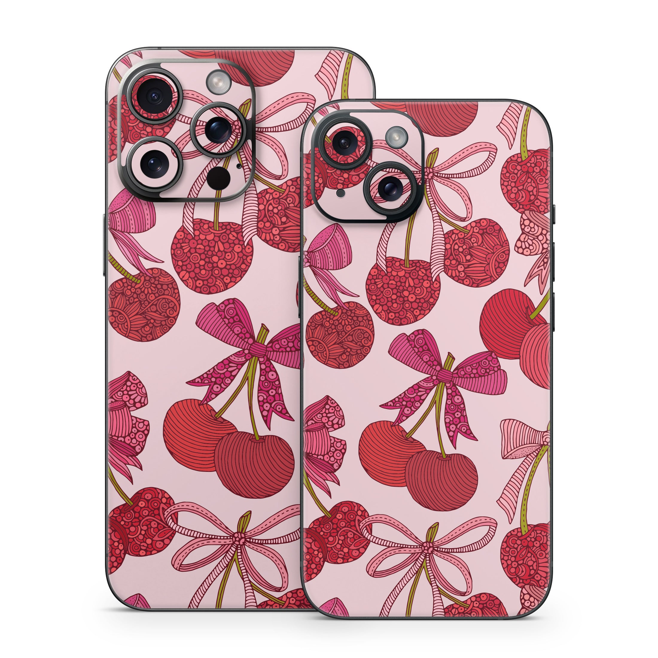 Cherry with Bows - Apple iPhone 15 Skin