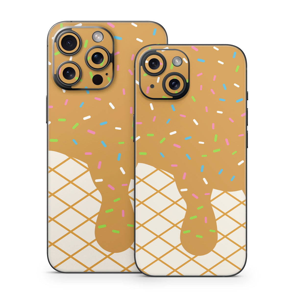Caramel Ice Cream Drip - Apple iPhone 15 Skin