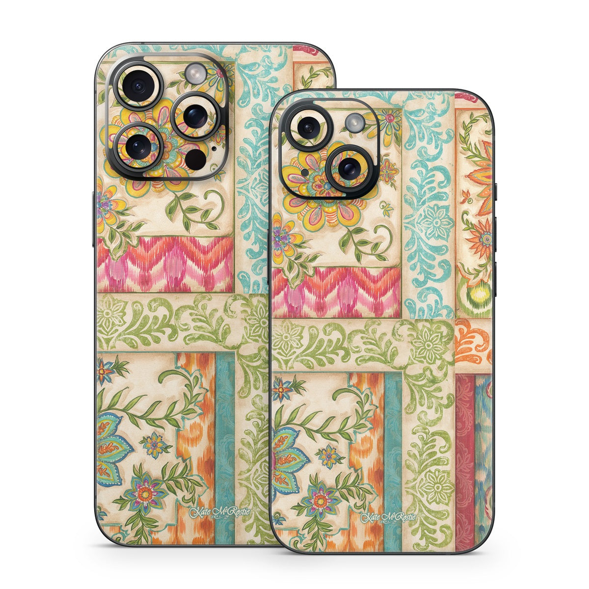 Ikat Floral - Apple iPhone 15 Skin
