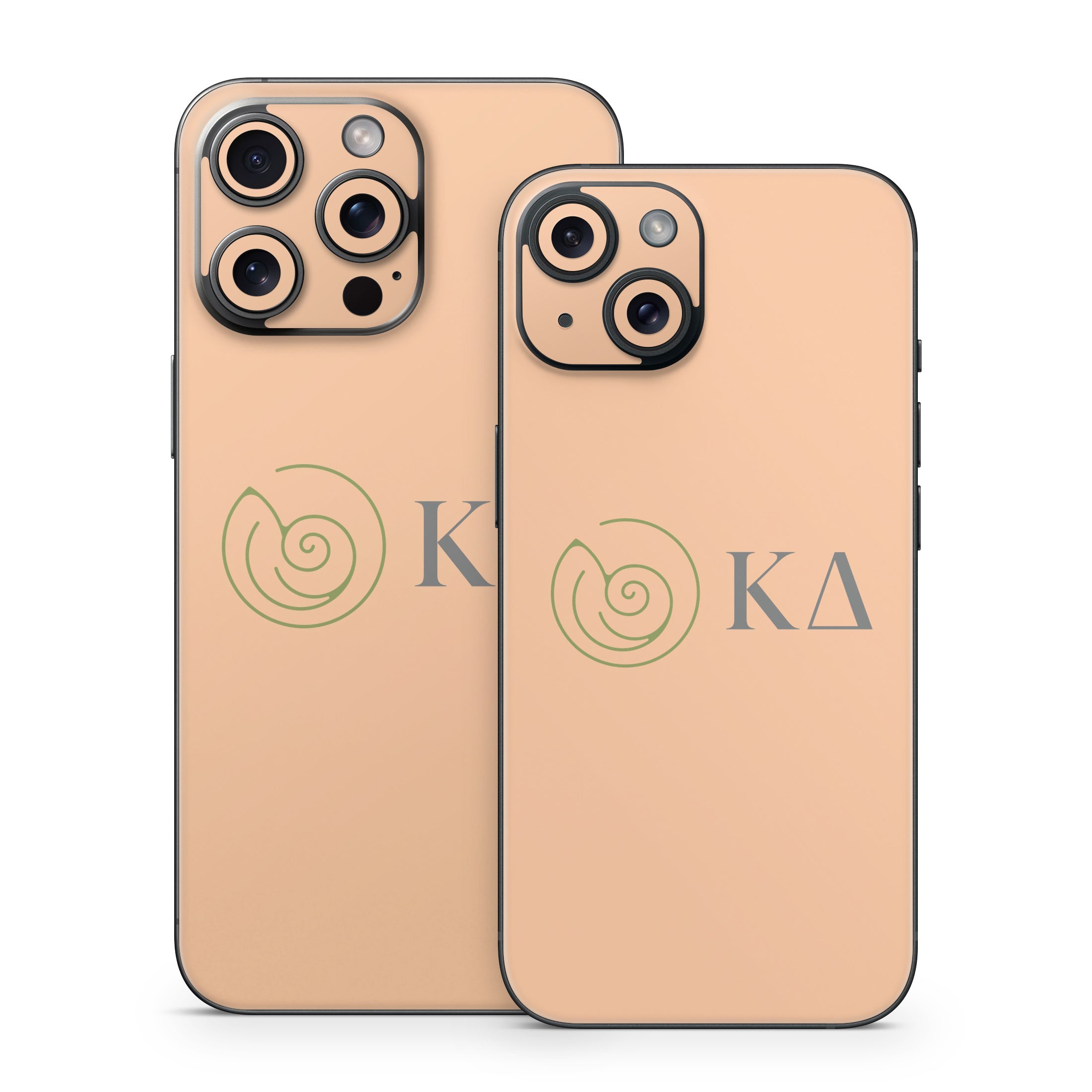 Kappa Delta Greek Letters Empowered Peach - Apple iPhone 15 Skin
